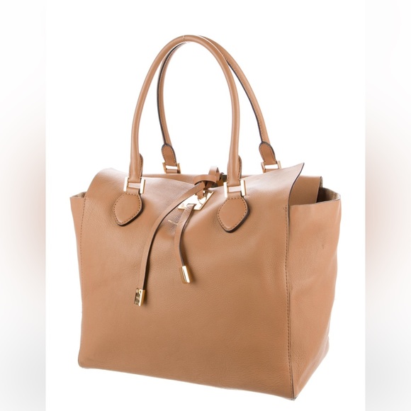 Michael Kors Camel Leather Tote - Picture 4 of 12